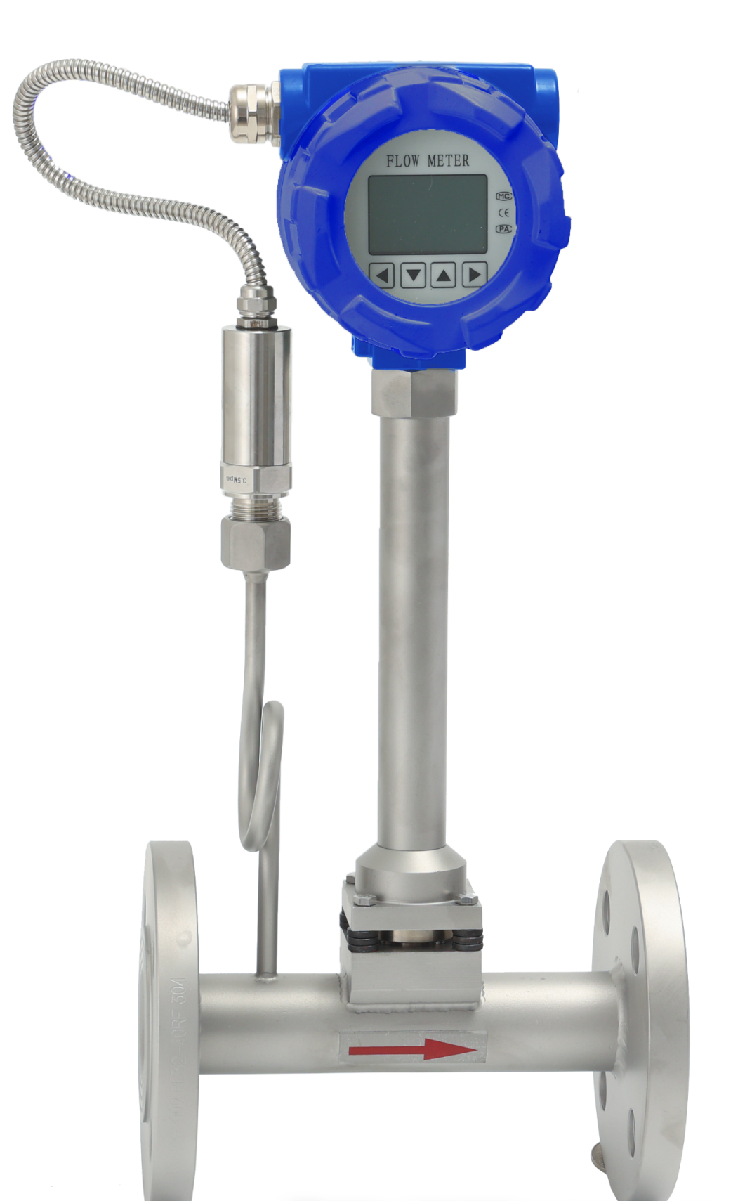 أحدث قضايا الشركات حول عدم تطابق بين قطر أنبوب العملية ومعدل التدفق الفعلي لمقاييس التدفق الدوامي