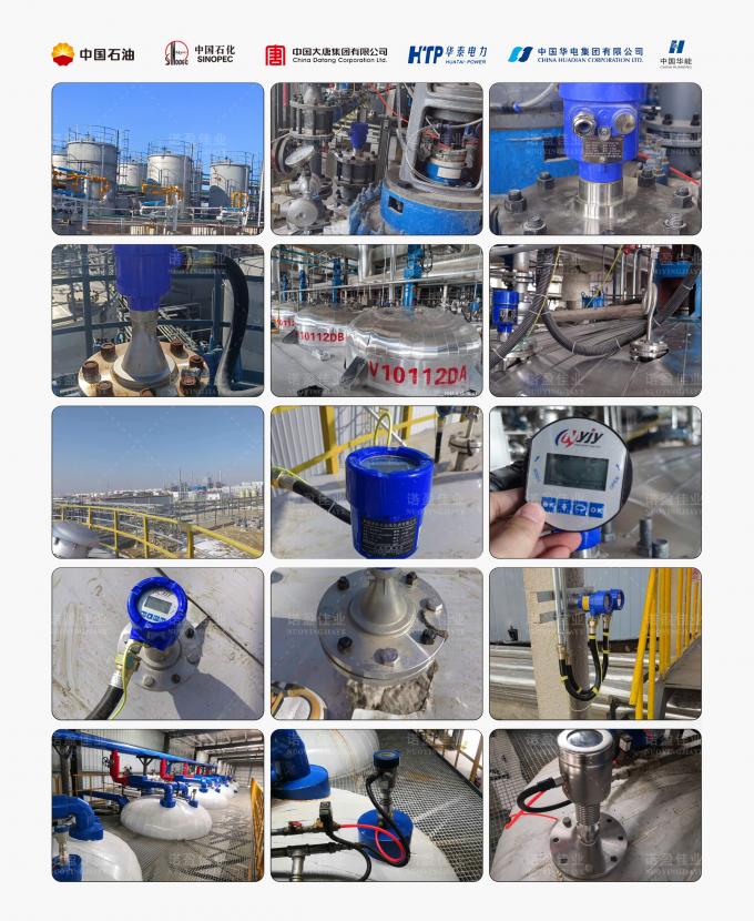 مقياس مستوى رادار 26GHz لخزان تخزين السوائل من النوع الصحي وحاويات عالية التآكل 4