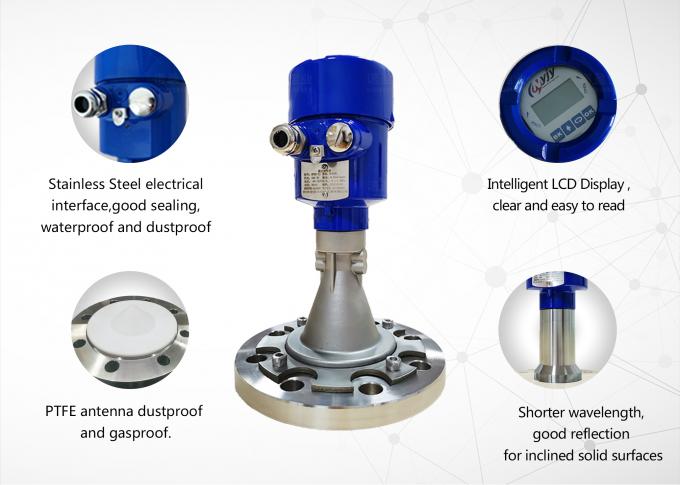مقياس مستوى رادار 26GHz لخزان تخزين السوائل من النوع الصحي وحاويات عالية التآكل 1