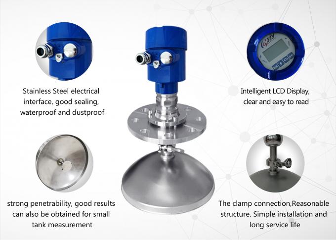 26GHz رادار مستوى متر الهوائيات الهوائية نوع رادار مستوى مقياس 4