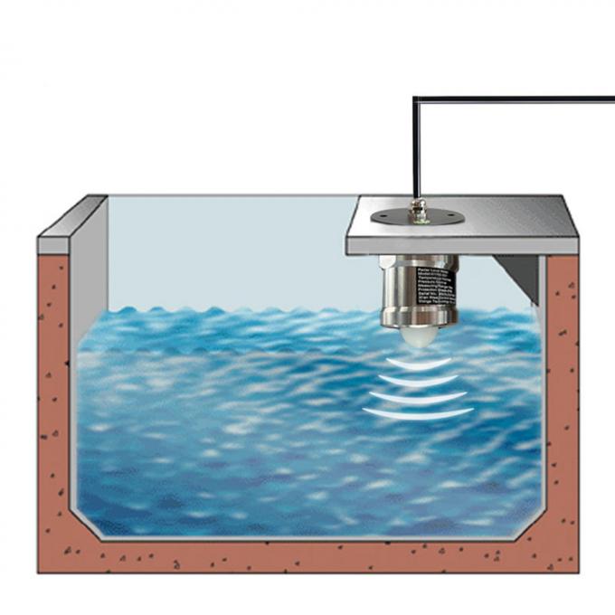 جهاز استشعار مستوى رادار 80GHz مع تكنولوجيا الموجات المليمترية ، RS485 جهاز استشعار مستوى رادار المياه قياس جهاز إرسال 2